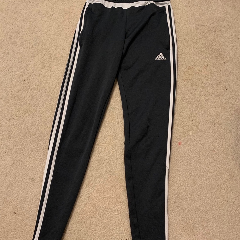 Dark grey adidas pants